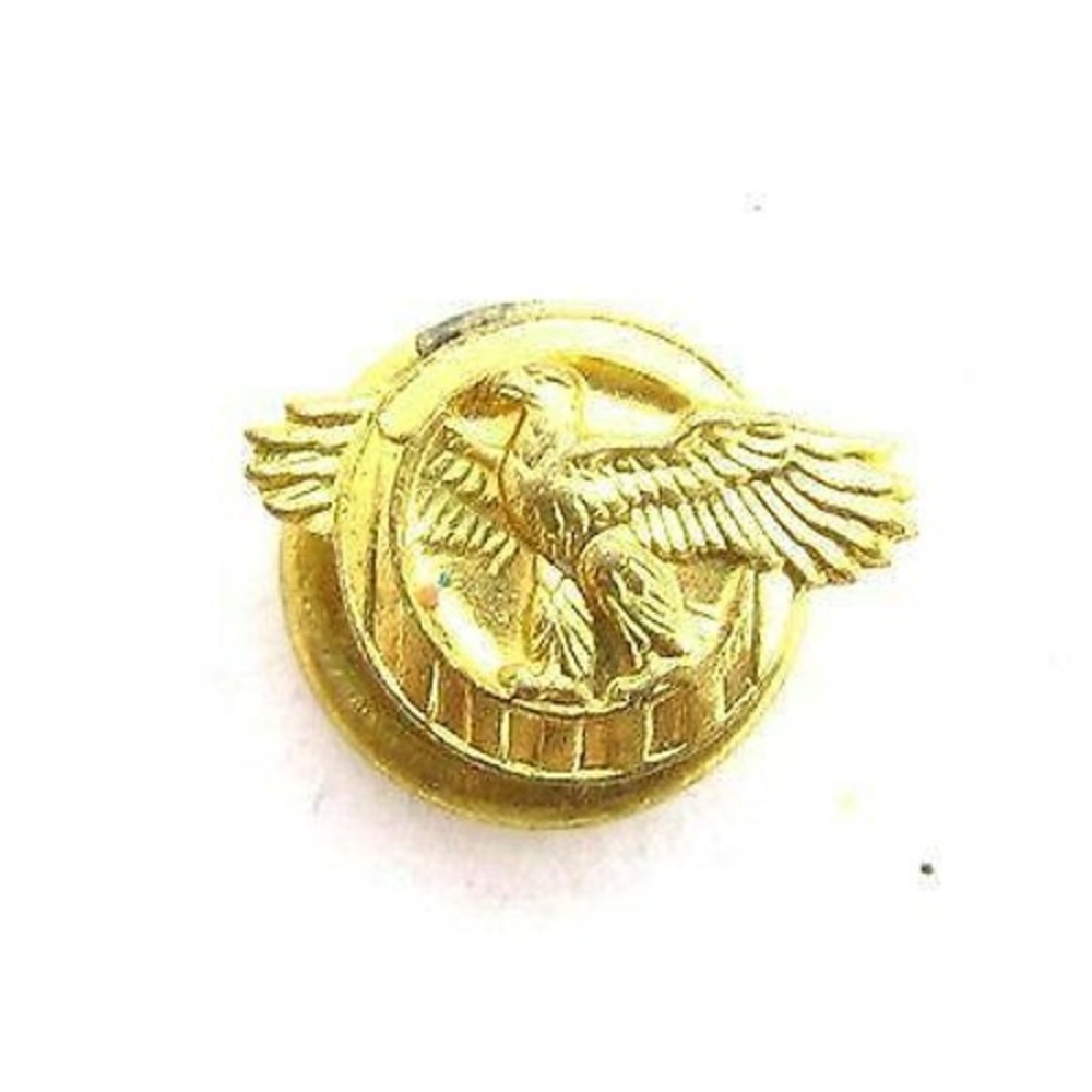 Vintage US Army Military Corps Ruptured Duck WWII Discharge Gold‎ Lapel Pin